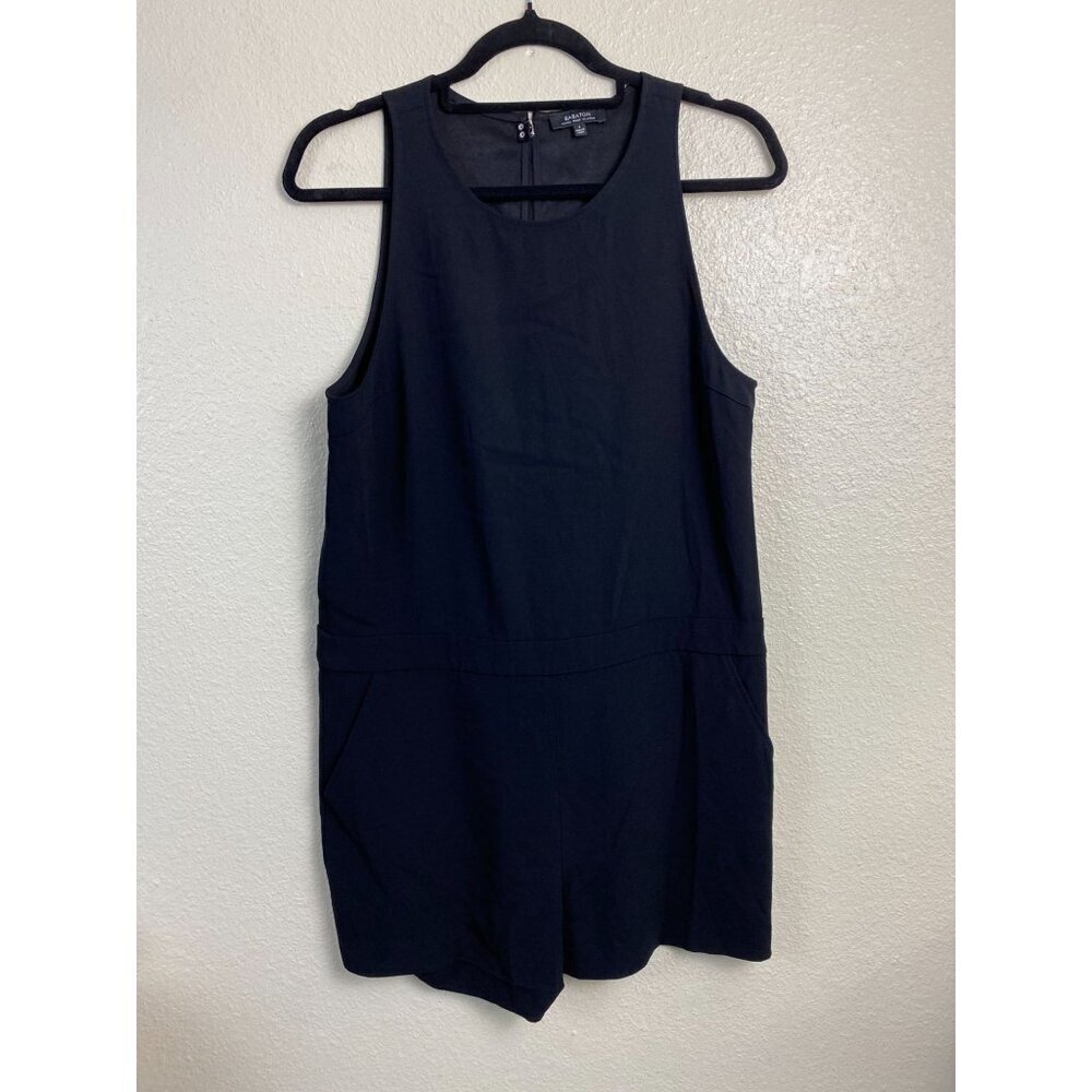 Aritzia 💜 Babaton Black Romper Womens size 6 Black Jumpsuit Overalls Minimalist